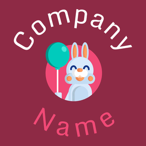 Bunny logo on a Disco background - Entertainment & Kunst
