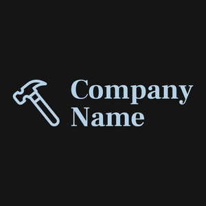Hammer logo on a Black Bean background - Construction & Tools