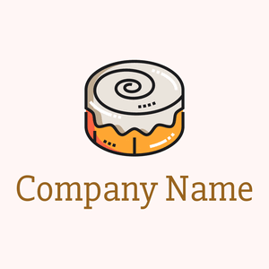 Cinnamon roll on a Snow background - Alimentos & Bebidas