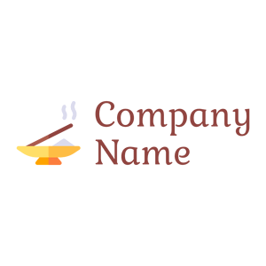 Incense logo on a White background - Floral
