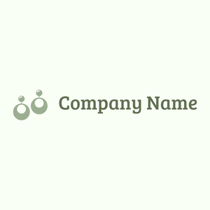 Flamenco earrings logo on a Honeydew background - Mode & Beauté