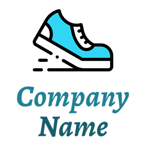 Jogging logo on a White background - Domaine sportif