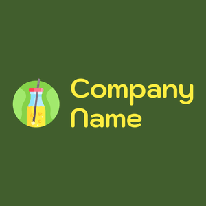 Juice logo on a Dell background - Alimentos & Bebidas