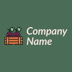 Grapes logo on a Como background - Agricultura