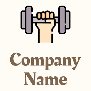 Dumbbell on a Floral White background - Deportes