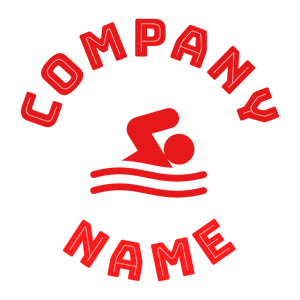Swimmer logo on a White background - Juegos & Entretenimiento