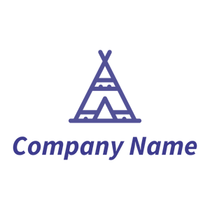 Teepee logo on a White background - Abstrait