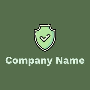 Shield logo on a Cactus background - Negócios & Consultoria