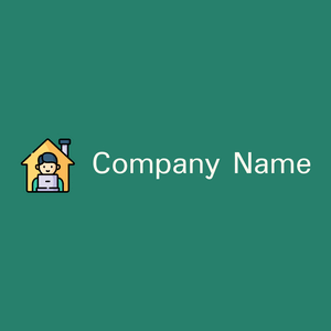 Work from home logo on a green background - Empresa & Consultantes