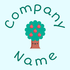 Apple tree on a Light Cyan background - Agricultura