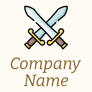 Swords logo on a Floral White background - Arte & Intrattenimento