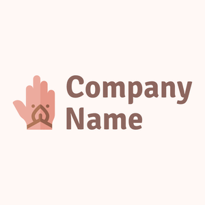 Mehndi logo on a Seashell background - Religieus