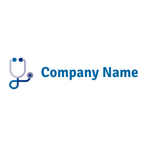 Stethoscope logo on a White background - Hospital & Farmácia