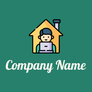 Work from home logo on a Elm background - Zakelijk & Consulting