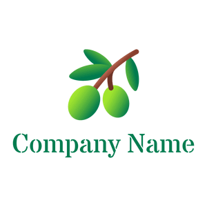 Olive tree logo on a White background - Agriculture