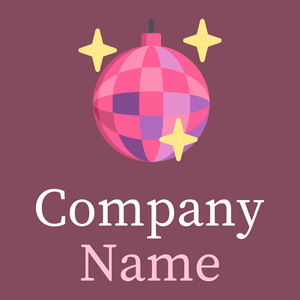 Brilliant Rose Disco ball on a Cannon Pink background - Entertainment & Kunst