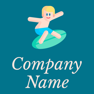 Surfer logo on a Teal background - Communauté & Non-profit