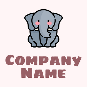 Elephant on a Snow background - Animales & Animales de compañía