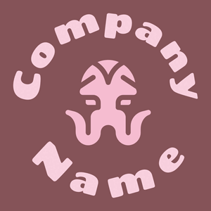 Kraken logo on a Rose Taupe background - Animali & Cuccioli