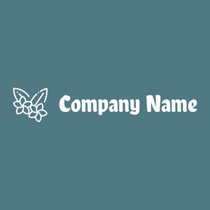 Flower logo on a Bismark background - Viajes & Hoteles