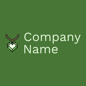 Diamond necklace logo on a Dell background - Mode & Beauté