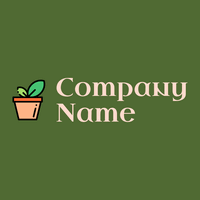 Plant logo on a Dell background - Muebles de casa