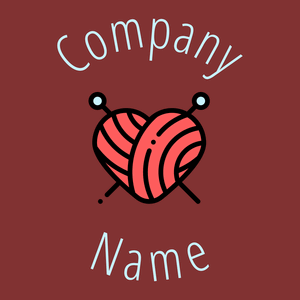 Knitting logo on a Tall Poppy background - Entertainment & Arts