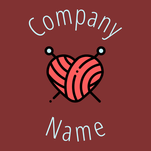 Knitting logo on a Tall Poppy background - Arte & Entretenimiento