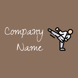 Karate logo on a Cement background - Sport