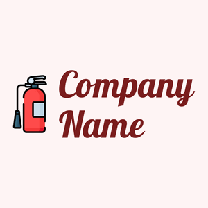 Extinguisher on a Snow background - Seguridad