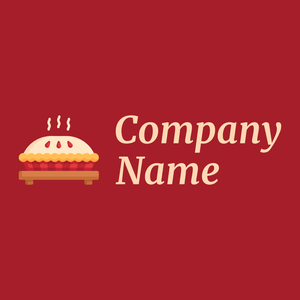 Apple pie on a Fire Brick background - Alimentos & Bebidas