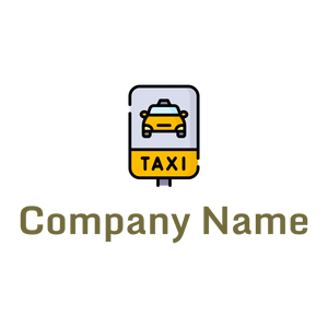 Taxi stop logo on a White background - Autos & Fahrzeuge