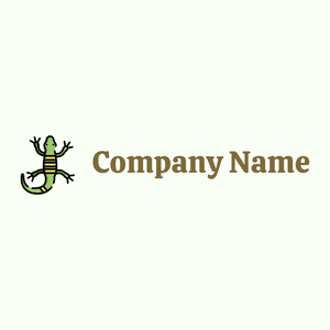 Lizard logo on a Ivory background - Animales & Animales de compañía