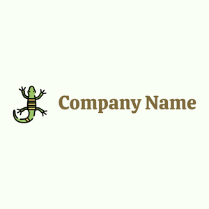 Lizard logo on a Ivory background - Dieren/huisdieren