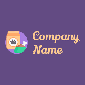 Pet food logo on a Victoria background - Animais e Pets