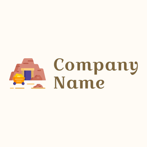 Mine logo on a Floral White background - Handel & Beratung