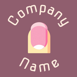 Fingernail logo on a Mauve Taupe background - Bau & Werkzeuge