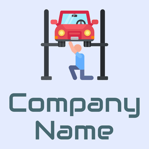 Car repair on a Alice Blue background - Auto & Voertuig