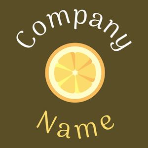 Lemon logo on a Bronze Olive background - Eten & Drinken