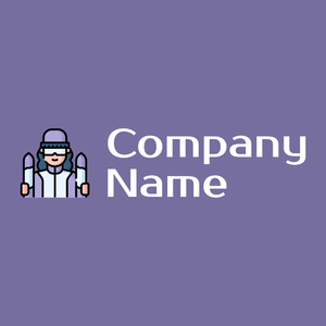 Skier logo on a Deluge background - Venta al detalle