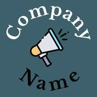 Megaphone logo on a Bismark background - Kommunikation