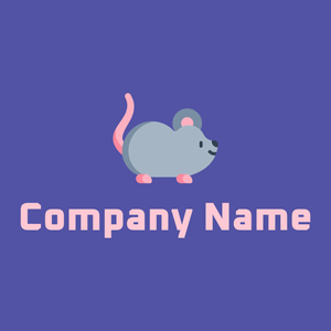 Mouse logo on a Rich Blue background - Tiere & Haustiere