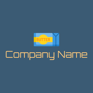 Butter logo on a blue background - Agricultura