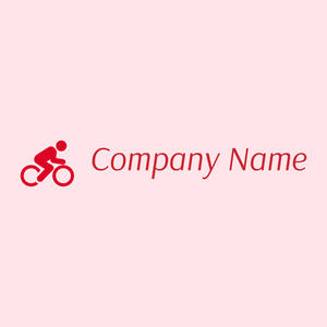 Bicycle logo on a Misty Rose background - Abstract