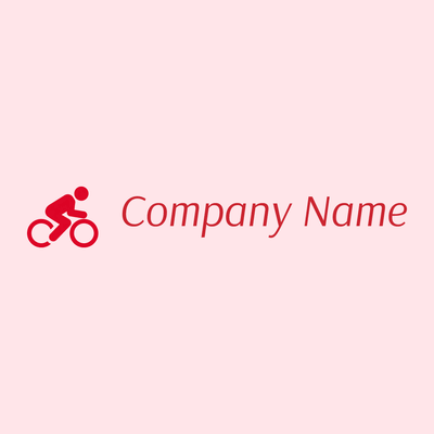 Bicycle logo on a Misty Rose background - Sports