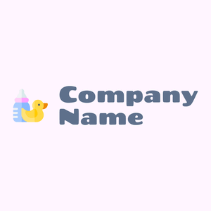 Baby logo on a Lavender Blush background - Niños & Guardería
