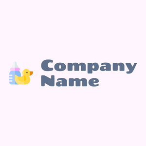 Baby logo on a Lavender Blush background - Crianças & Cuidados