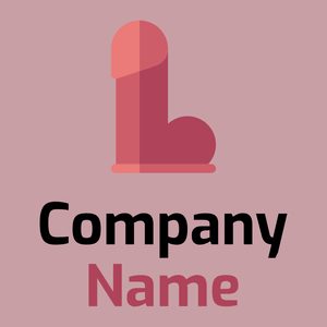 Dildo logo on a Careys Pink background - Abstrait