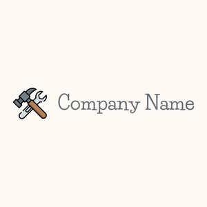 Repair tools logo on a Seashell background - Bau & Werkzeuge