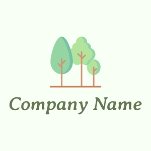 Trees logo on a Honeydew background - Environmental & Green